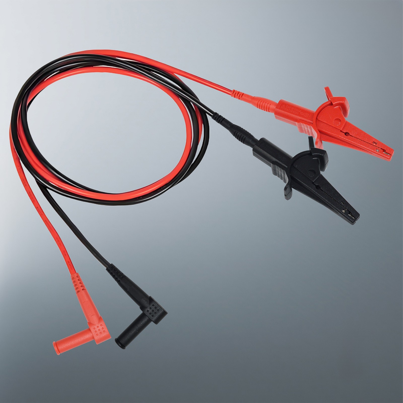 ZIBOO 69381 Alligator Clip Test Leads, Heavy-Duty Banana Plug Replacement Leads