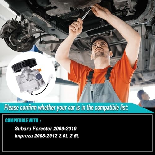 21-331 Power Steering Pump with Pulley Compatible with, 2009-2010 Forester