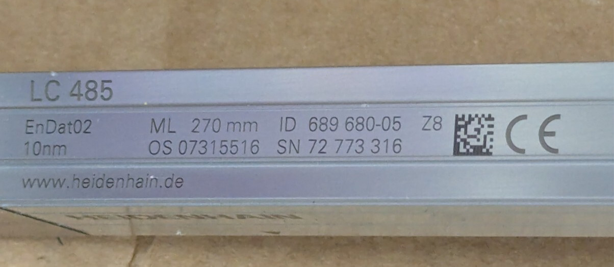 Heidenhain LC 485 689680-05 Absolute Sealed Linear Encoder System 1097316-01