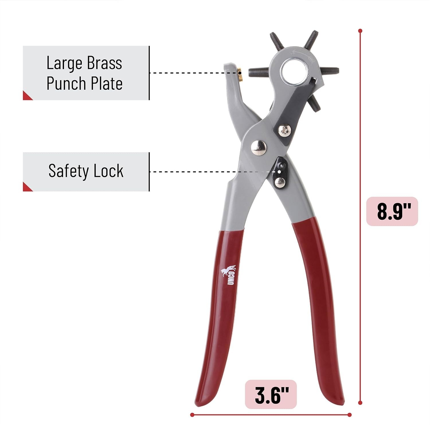 Premium Leather Hole Punch Tool with 6 Size Options - Craftsmanship at Its Best