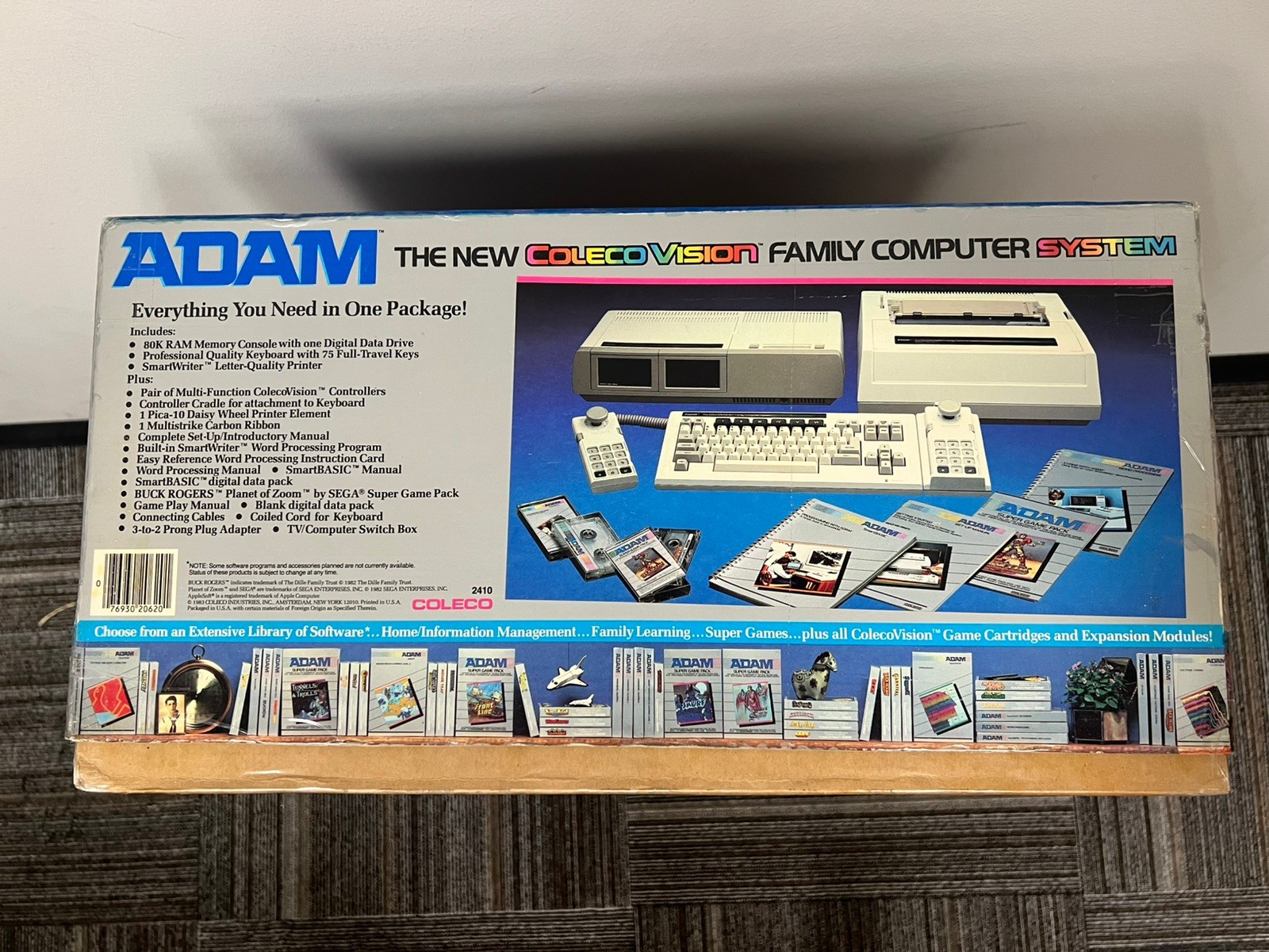 ADAM Colecovision Family Computer System Boxed Tested READ DESCRIPTION