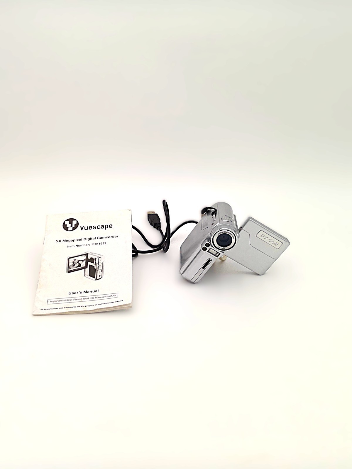 Vuescape 5.0MP Digital Camcorder (Model 11011639) – Used & Untested | Parts Only