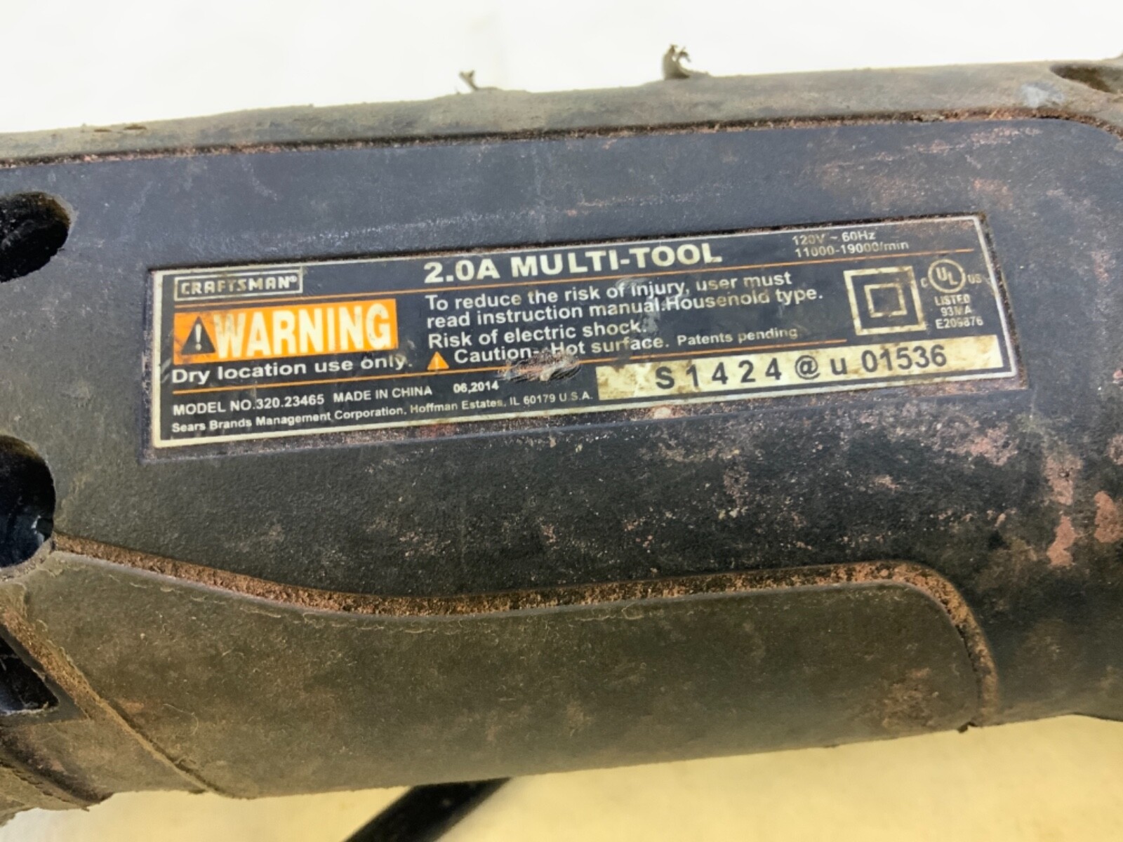 Craftsman 2.0 Amp Oscillating Multi-Tool 320.23465