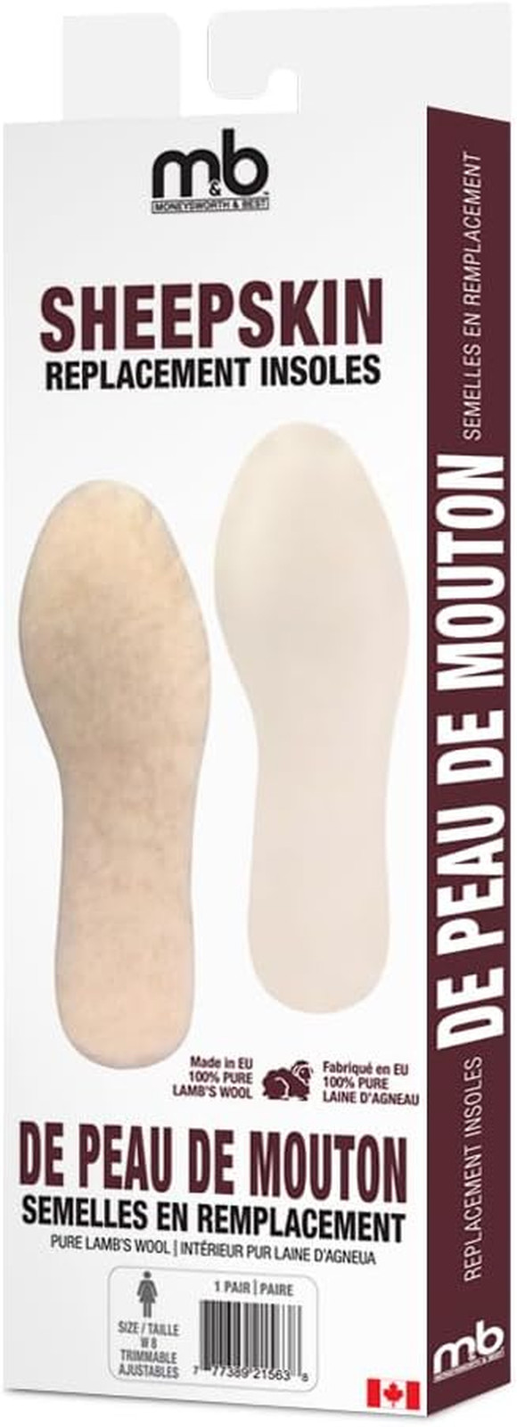 Men'S Sheepskin Insole