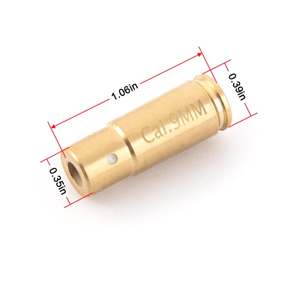 Laser Bore Sighter Red Dot Laser Sight Sighter Gun Rifle Cartridge With Battery