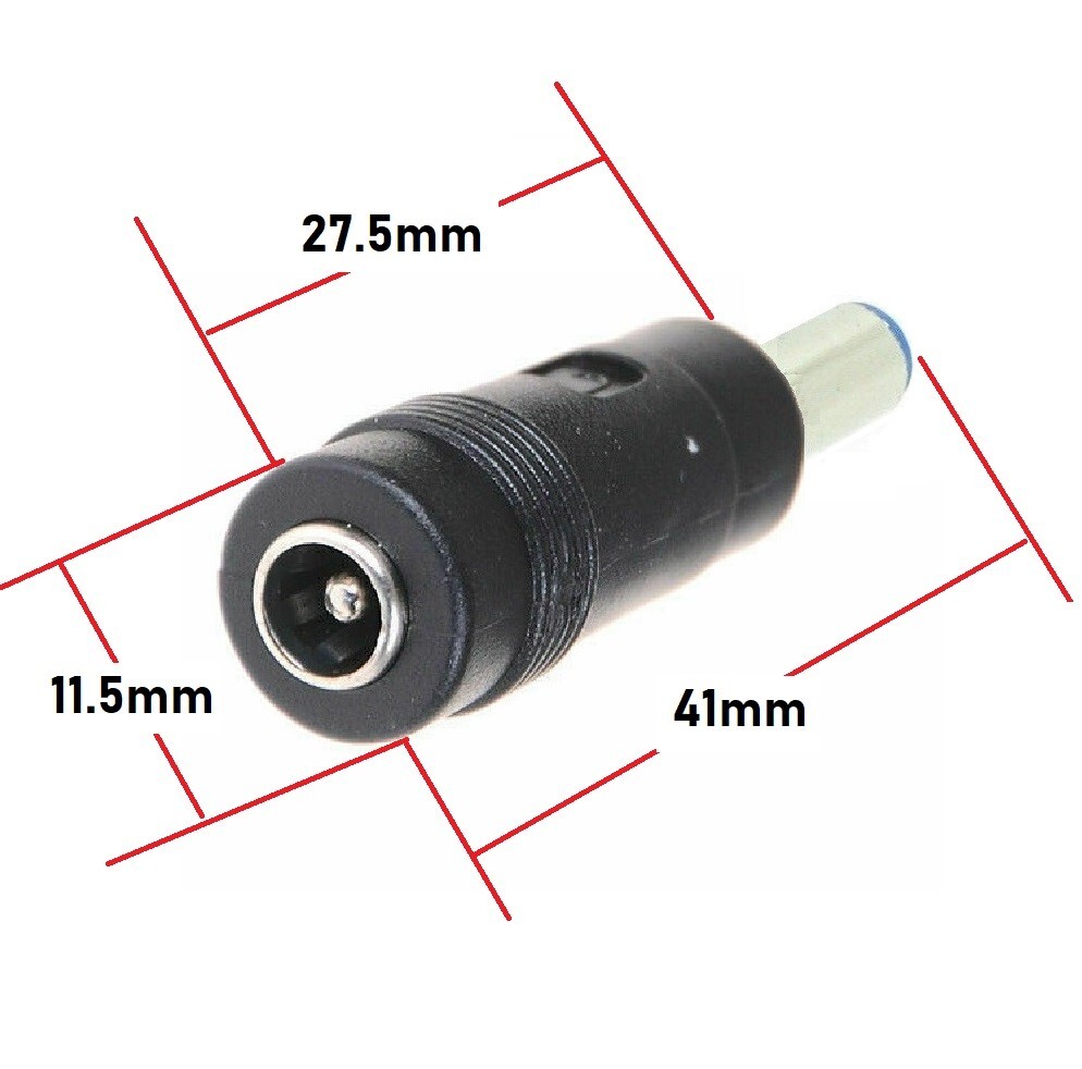 x5 DC Power 5.5x2.1mm Male Plug to 5.5x2.5mm Female Jack Adapter Connector (D)