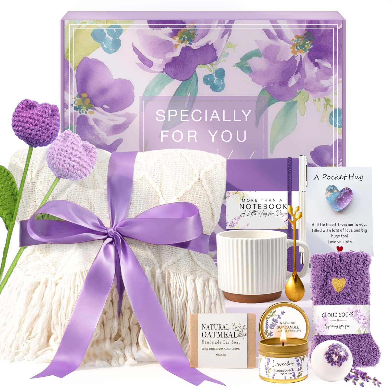 Birthday Gifts for Women, Get Well Soon Self Care Gifts Baskets for Women, Think