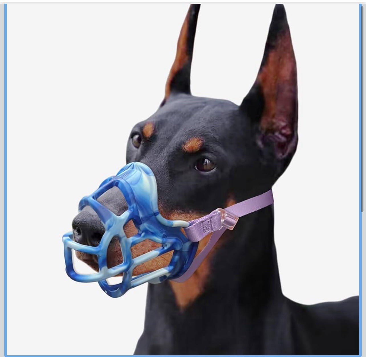 Dog Muzzle Basket Anti Biting-Lightweight Allows Drinking-Snout Size 14-15”