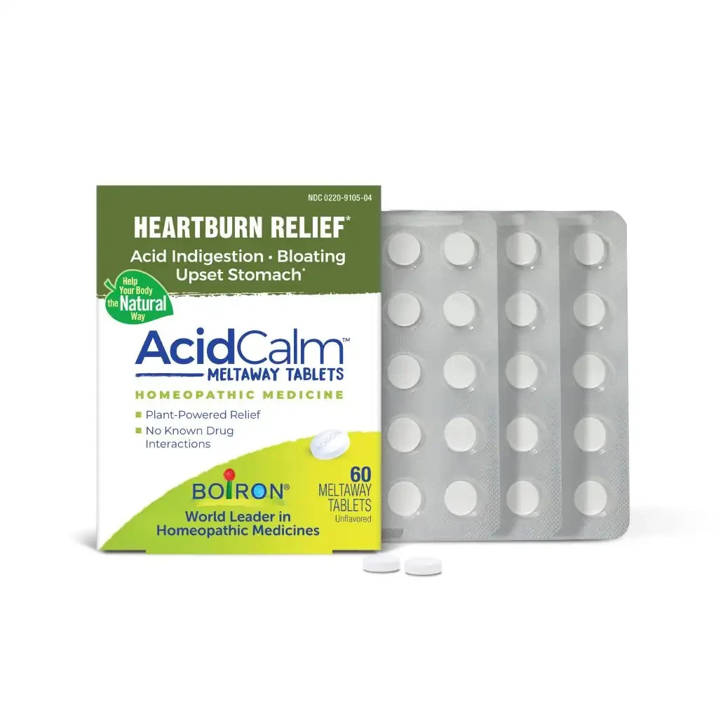 Boiron Acidil (*renamed AcidCalm) Heartburn Relief 60 Tablets