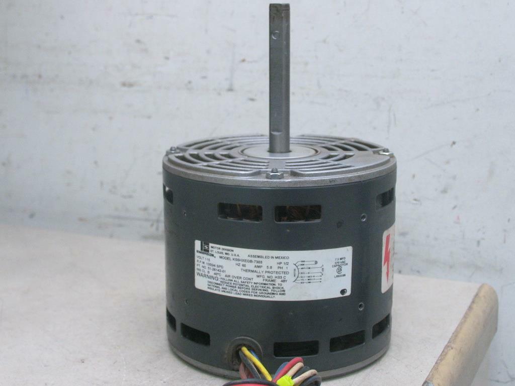 EMERSON K55HXEGB-7303 Furnace Blower Motor 1/2HP 115V 1050RPM 4SPD 51-26142-01