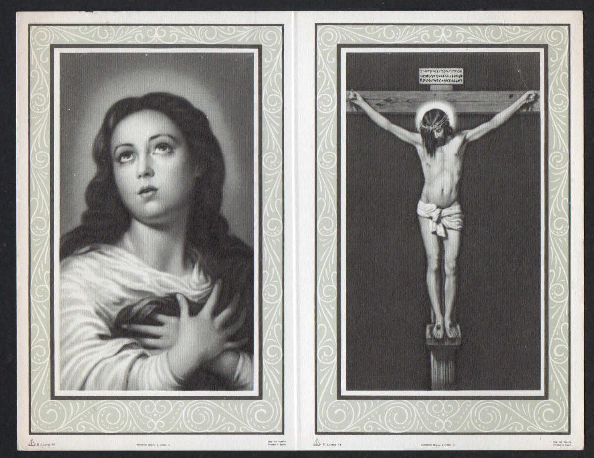 Holy card antique de Jesus santino image pieuses estampa
