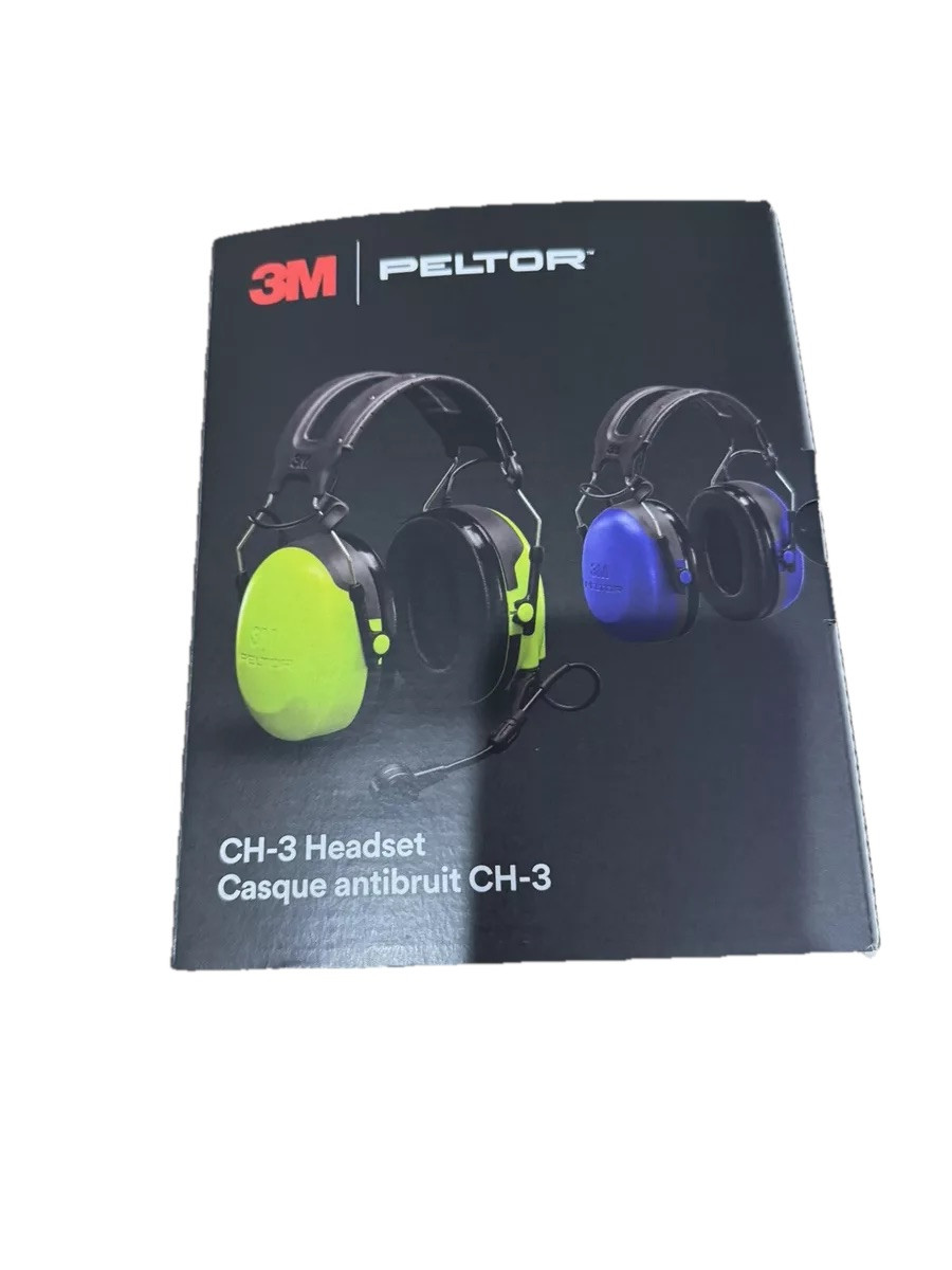 3M PELTOR CH-3 Headset Casque Antibruit CH-3 Listen Only !!! Microphone Not Inc.
