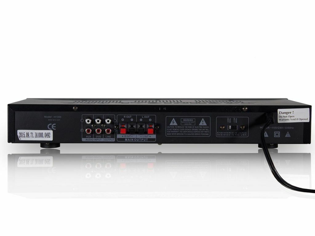 Technical Pro IA1200 1200 Watts Amplifier w/ USB, SD Card, RCA & AUX Inputs