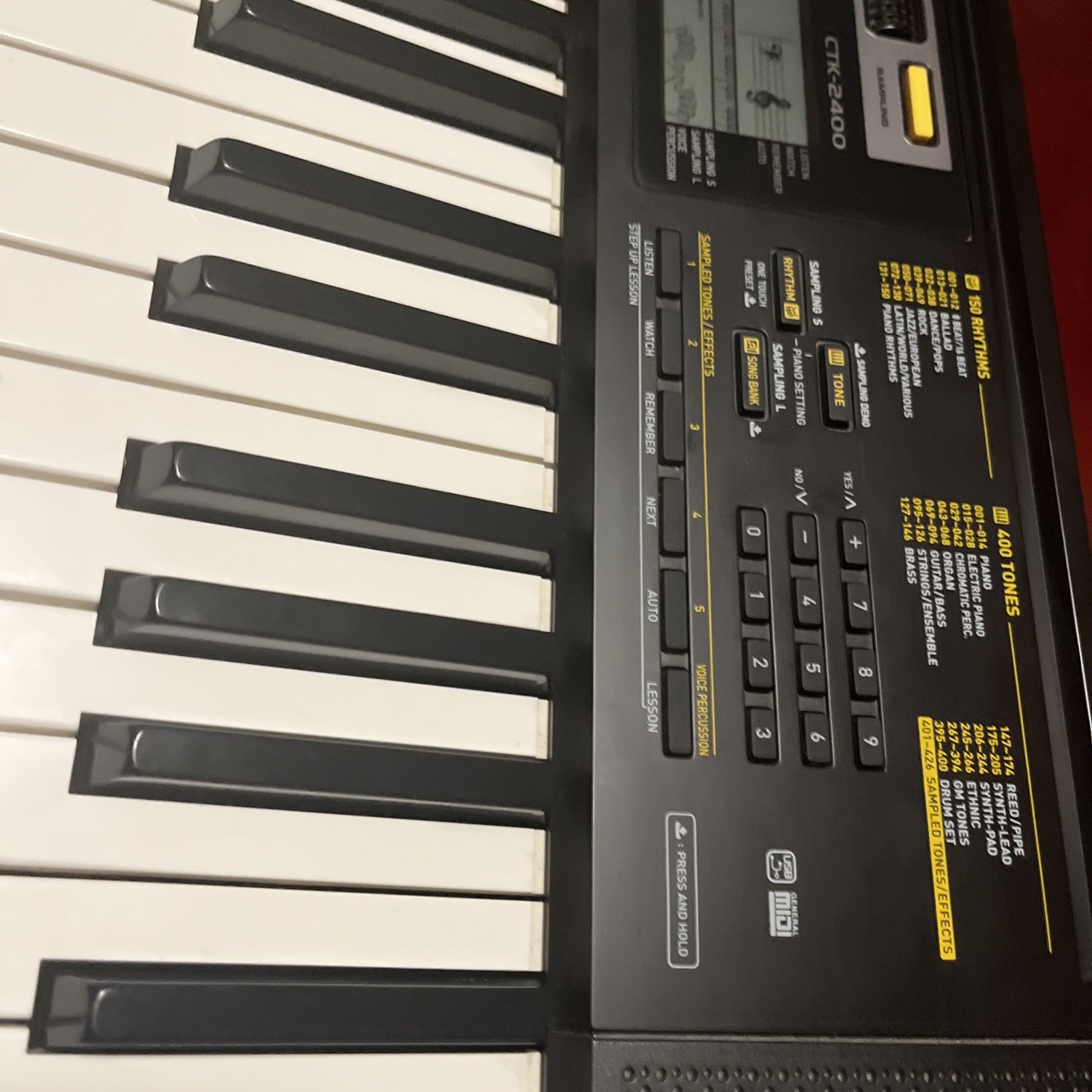 Piano Keyboard Casio CTK-2400 61-key