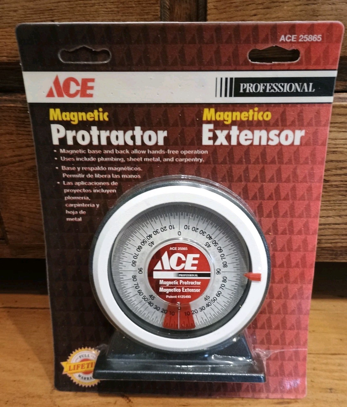 Ace  Professional Protractor Angle Pitch Calculator Magnetic Base 25865