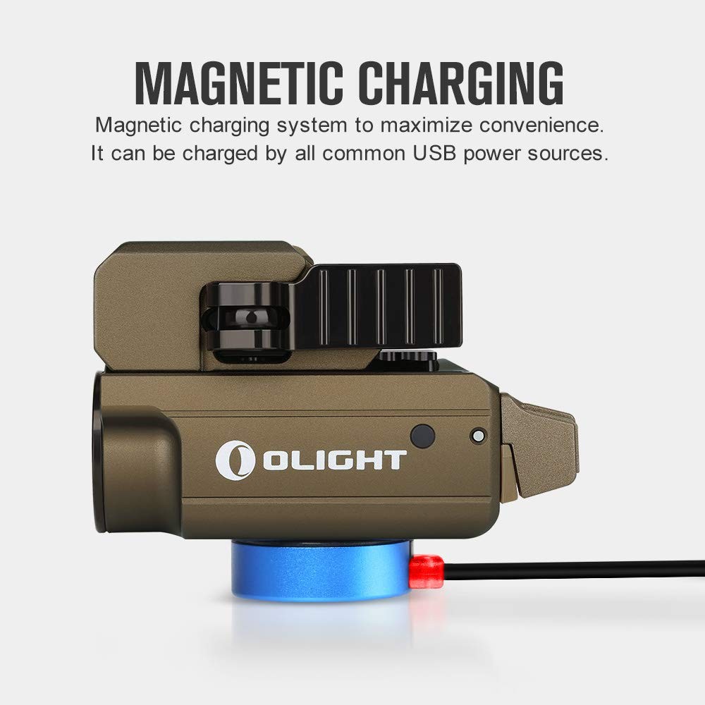 OLIGHT PL-Mini 2 Valkyrie Compact Weaponlight, 600 Lumens Tactical Desert Tan