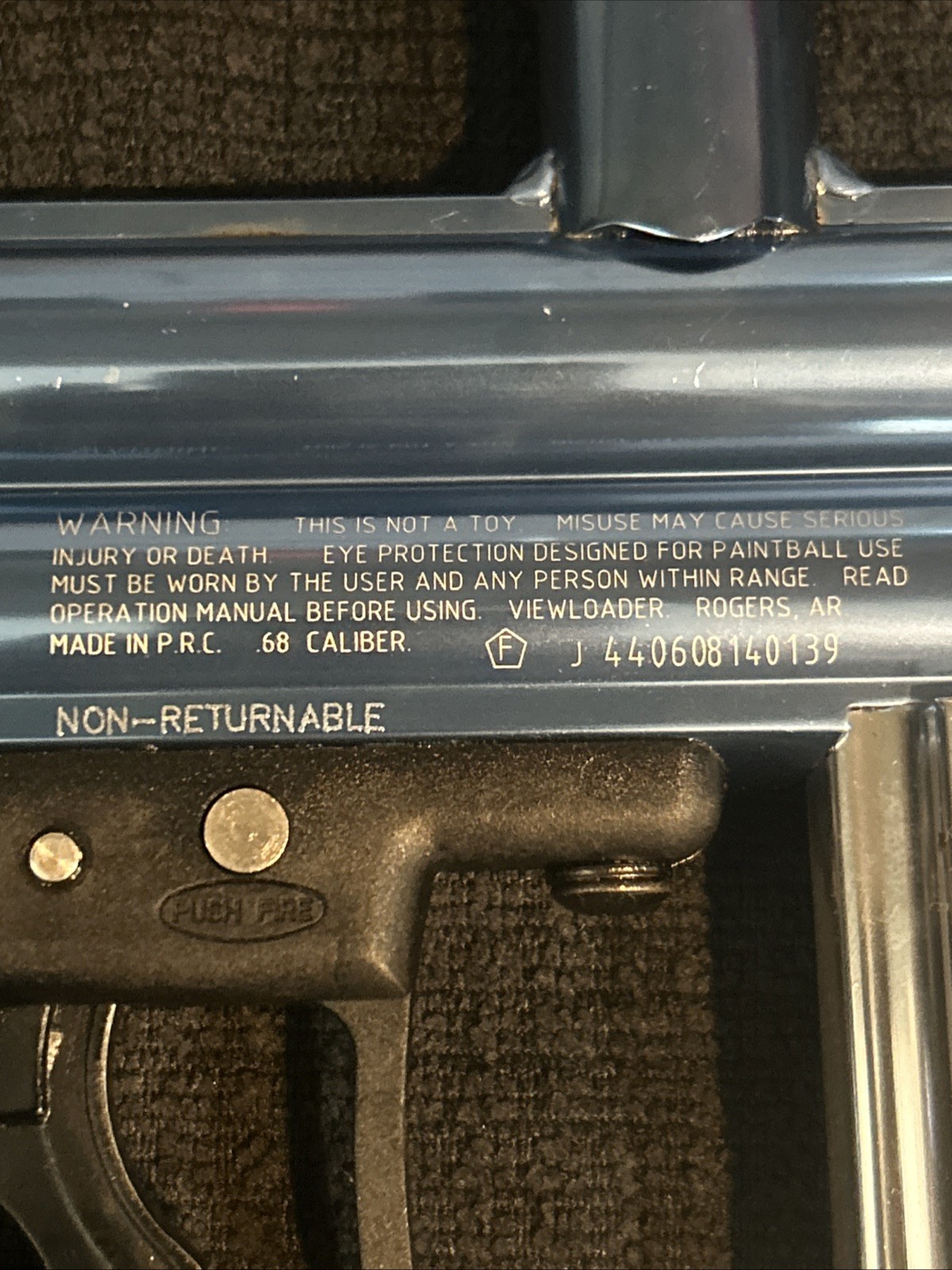 Viewloader Orion Paintball Gun With Barrel. Pre-Owned. Untested. Used.