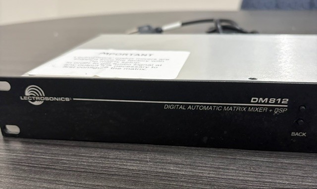 LECTROSONICS INC DM812 DIGITAL AUTOMATIC MATRIX MIXER + DSP