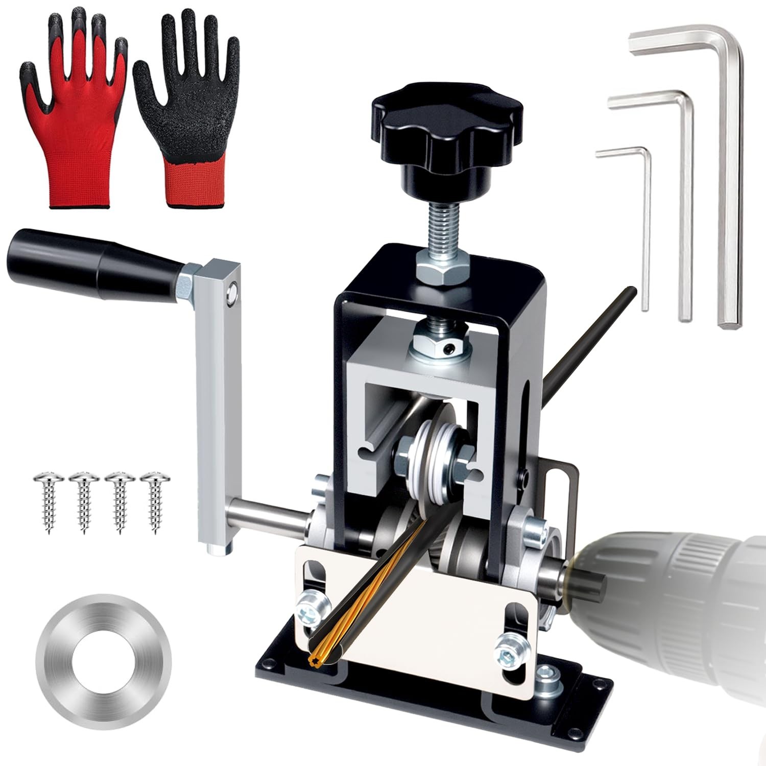 Manual Wire Stripping Machine - Drill Powered Copper Wire Peeler Tool 0.06-1