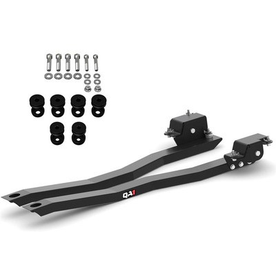 QA1 52094, Kit Subframe Connectors for GM F-Body 1970-74 Bolt-On Steel Black