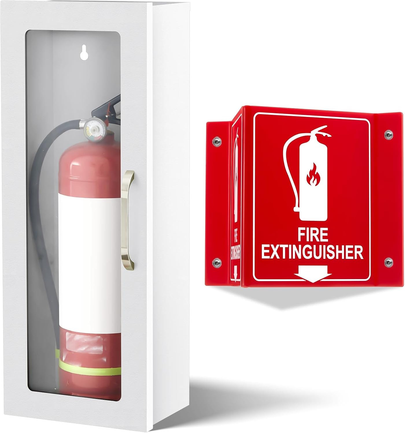 Fire Extinguisher Cabinet Wall & Surface Mount and Fire Extinguisher Projecting
