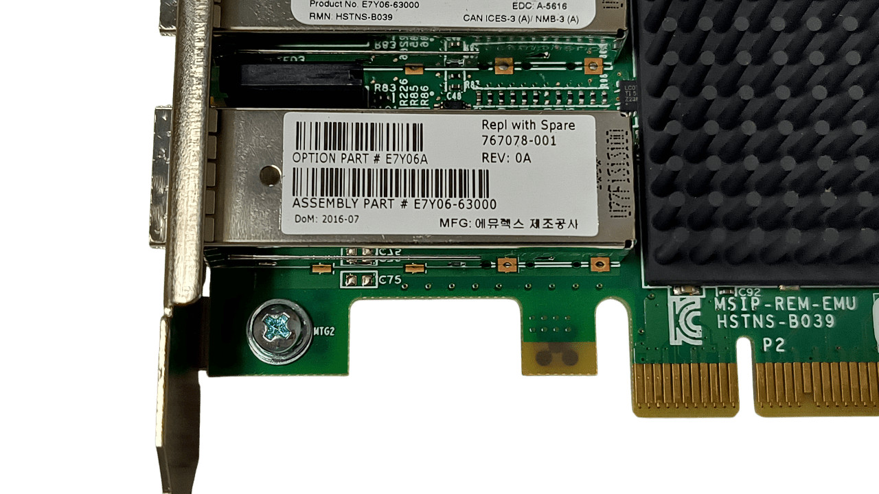 767078-001 HP CN1200E Dual Port 10Gb Network Adapter Full Height No SFPs