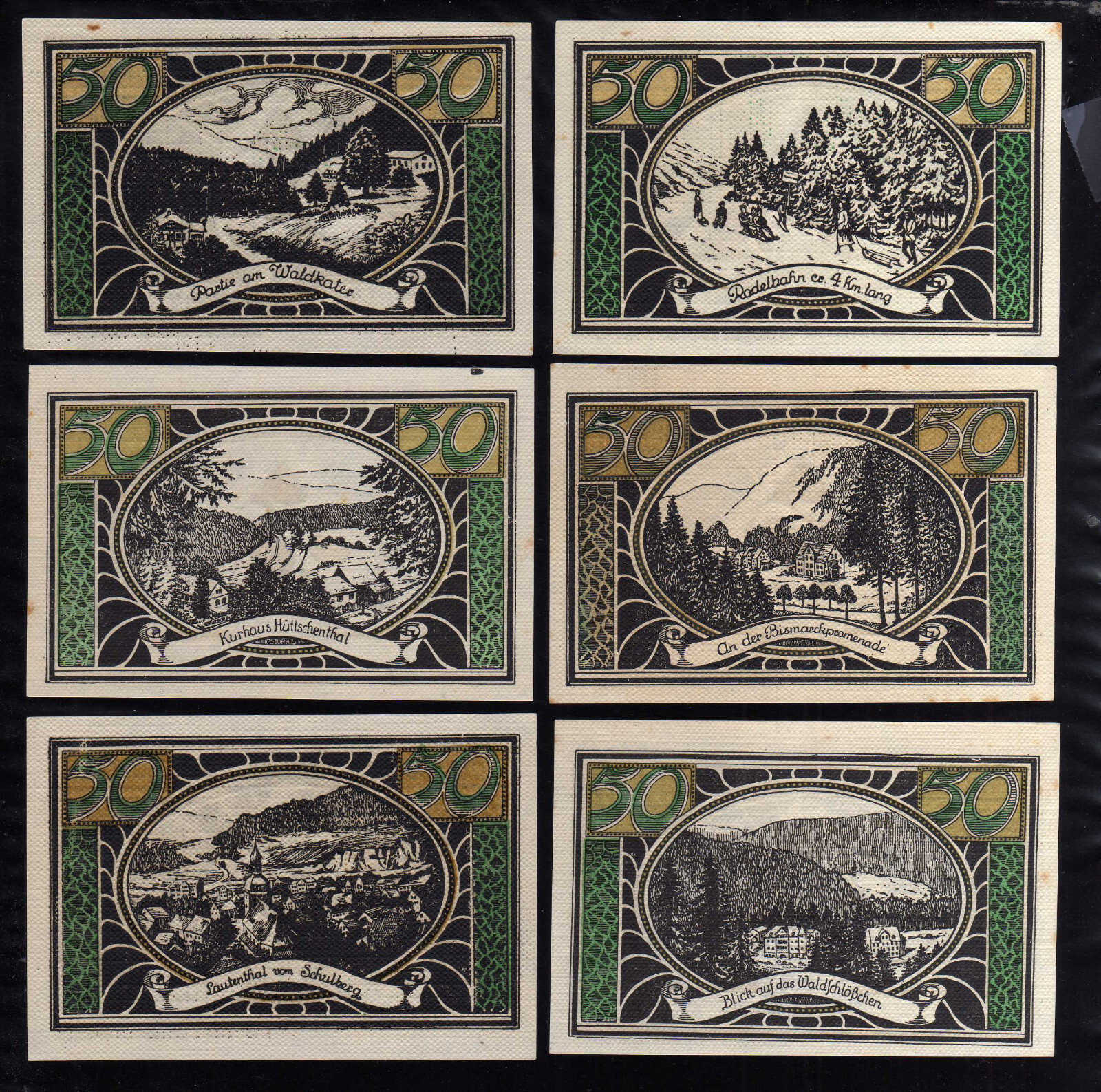 LAUTENTHAL -  GERMANY NOTGELD -    11 x 50 PFENNIG