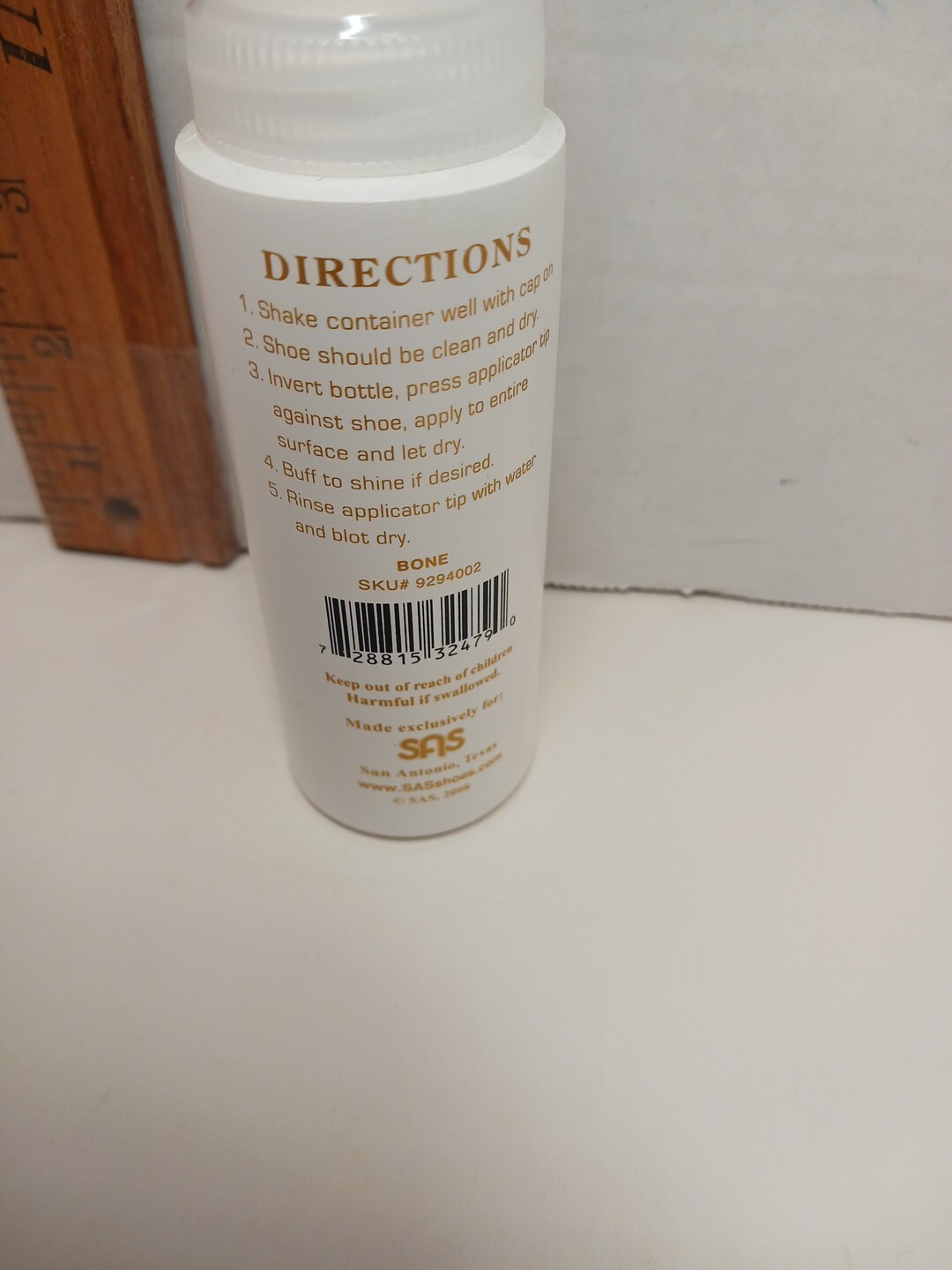 SAS Unscuffit Leather Scuff Repair Dobber Bone 2.5 Oz 2008