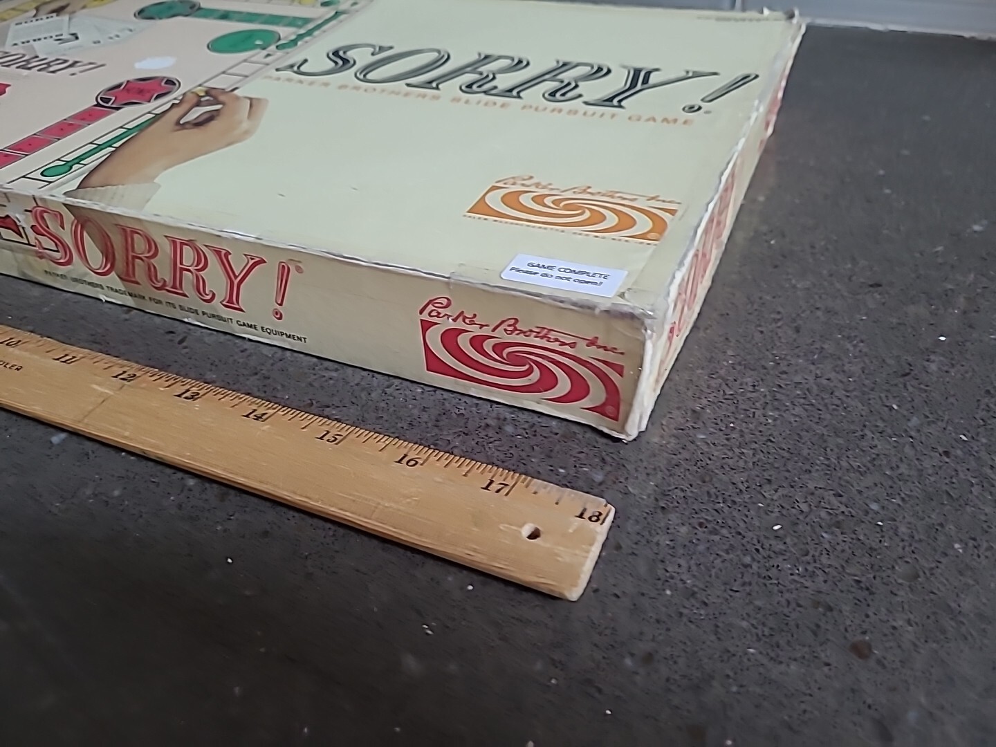 1964 SORRY Board Game Parker Brothers Complete Vintage Complete