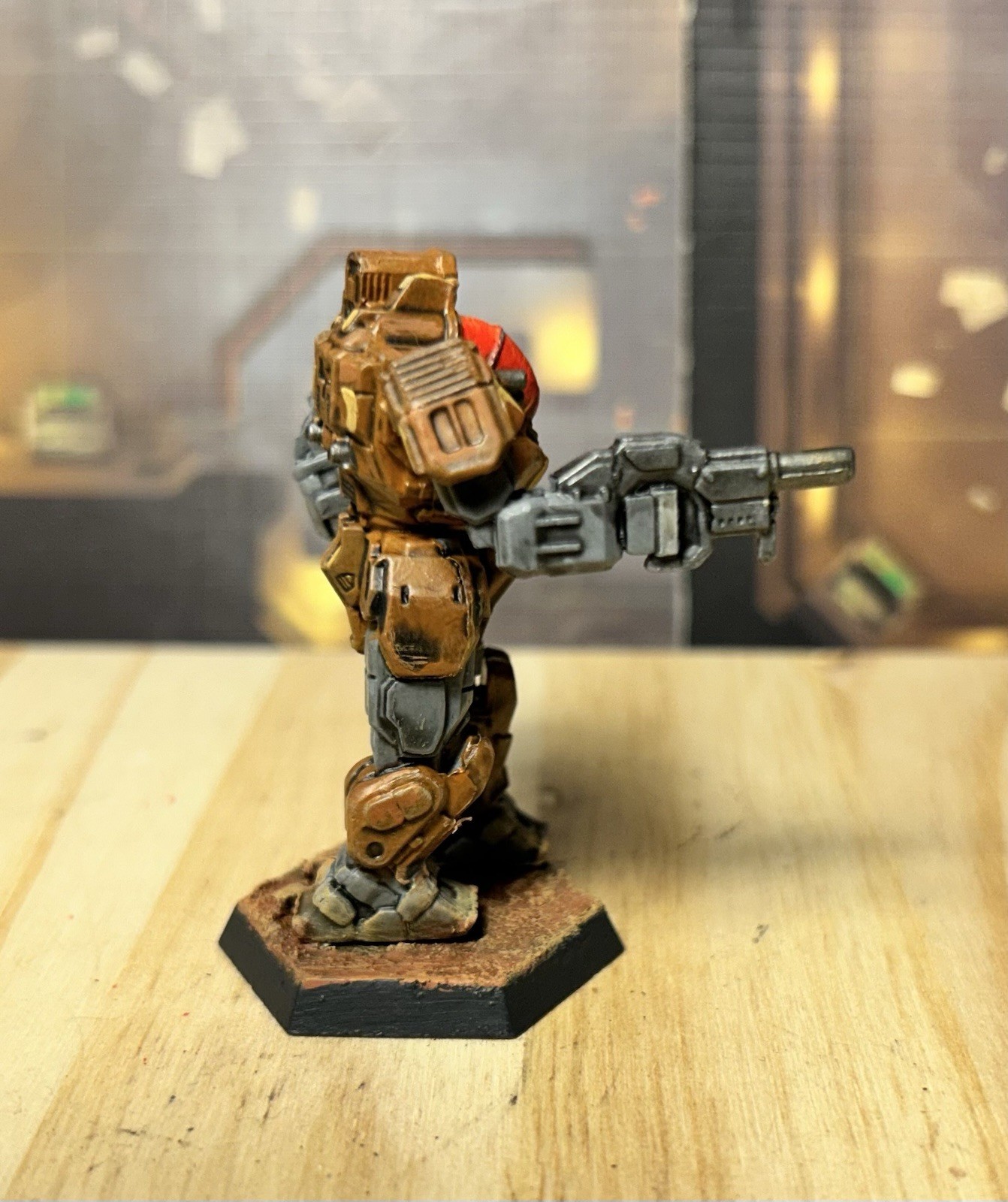 Battletech Battlemaster Mech *painted* Alpha Strike, Clan Wolf