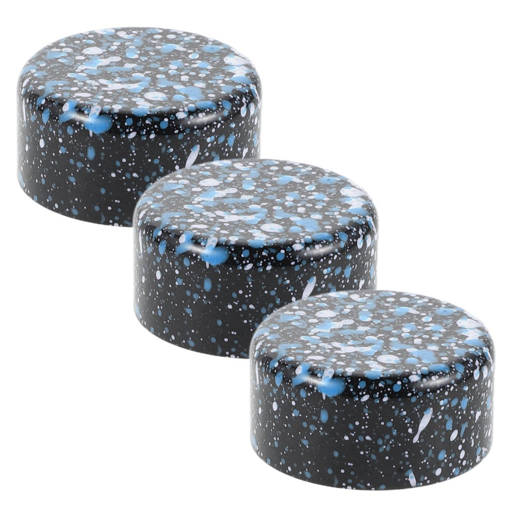 3Pcs Blue Guitar Effect Pedal Footswitch Cap Textured Surface for Secure Grip