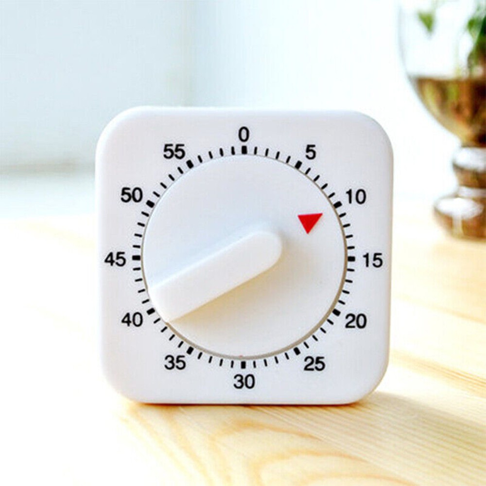 60 Minutes Timing Range Square Mechanical Timer Kitchen Cooking Alarm Tool