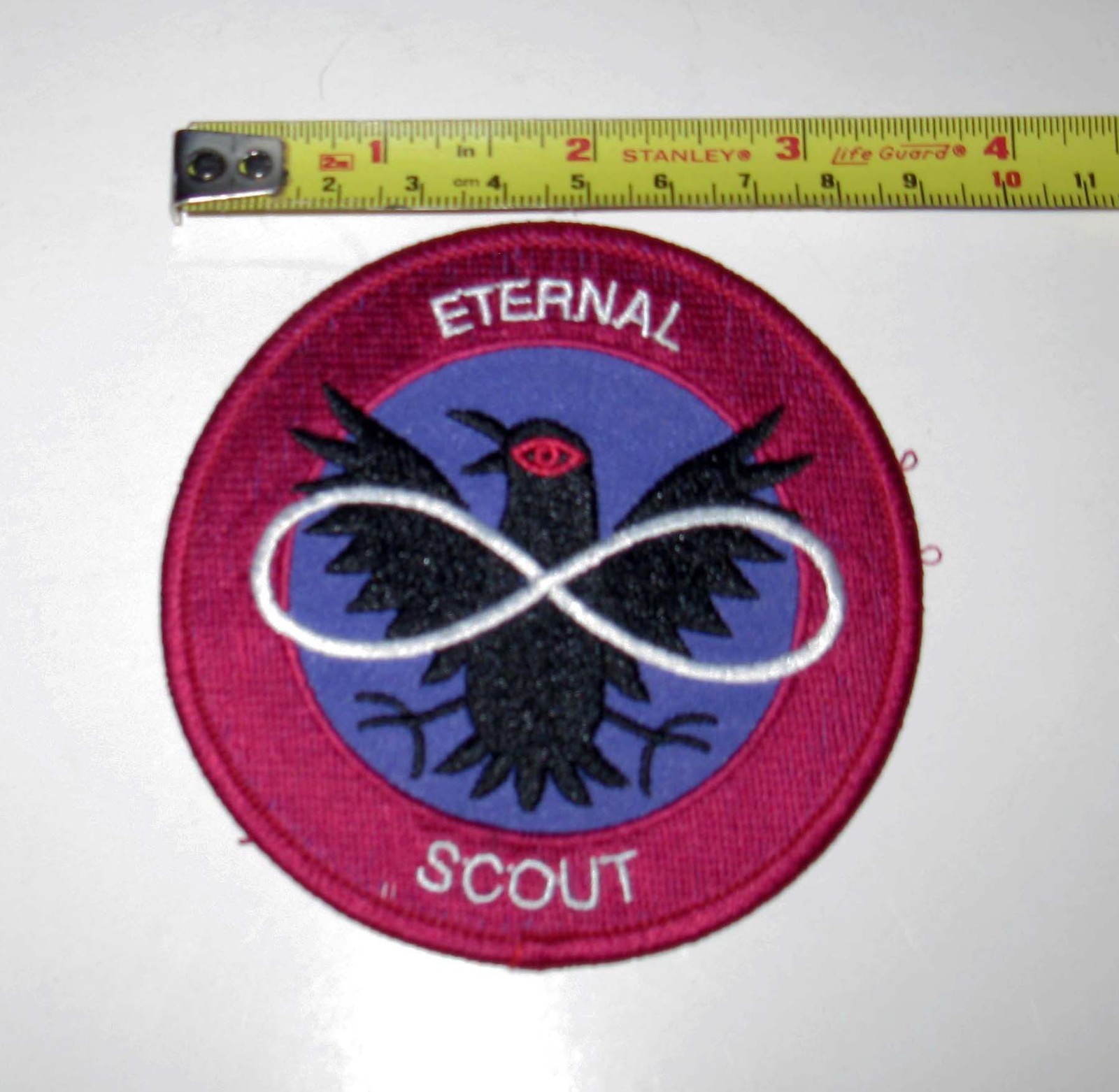 Night Vale Eternal Scout Iron-On Patch One Eyed Raven Infinity Pink Nightvale