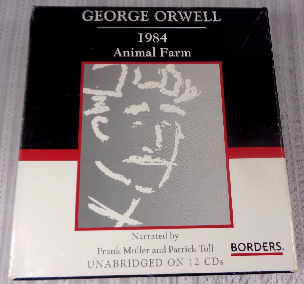 1984 & Animal Farm by George Orwell Audiobook Borders 12 CDs 13 Hours Box Set VG
