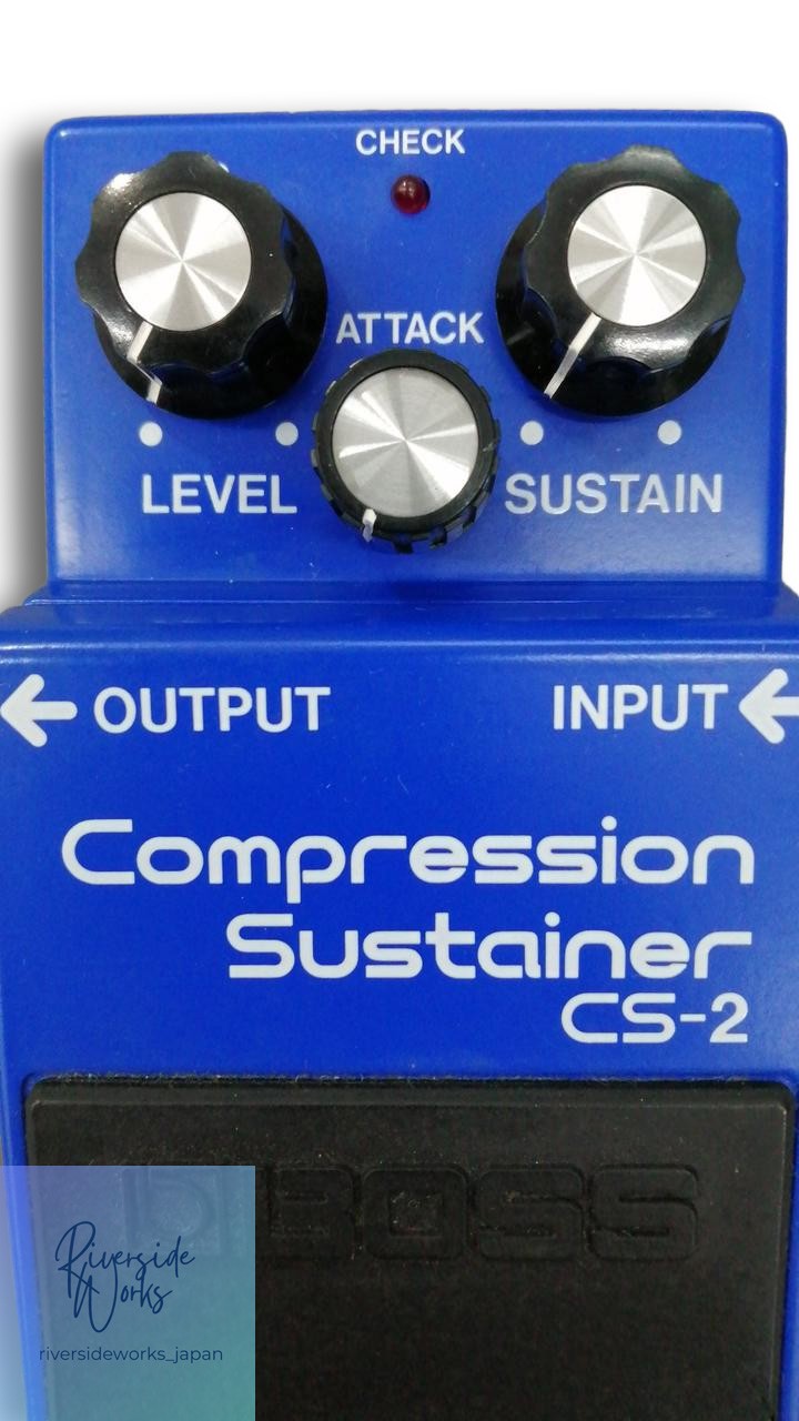 BOSS CS-2 Compression Sustainer Effects Pedal for Guitar