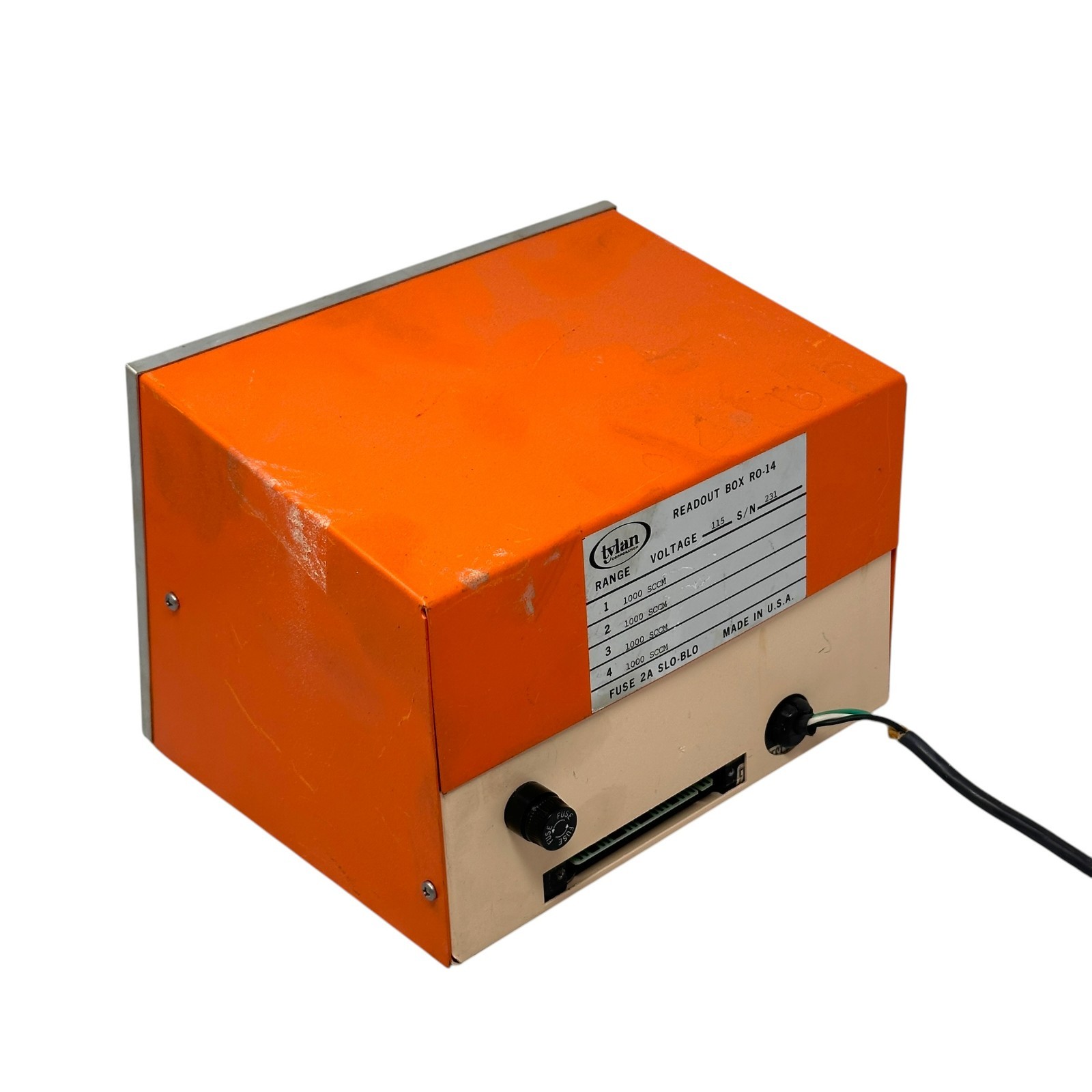 Tylan RO-14 Readout Box 4-Channel Mass Flow Controller Gas Control System 115V