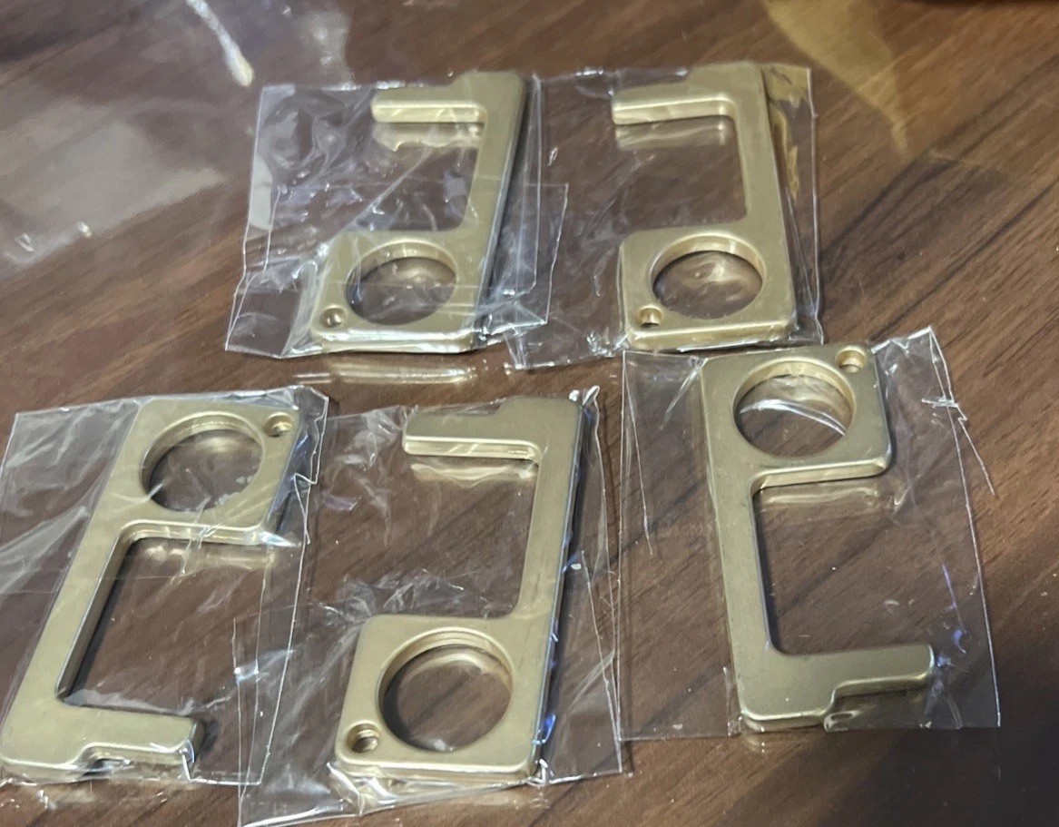 EDC Door Opener Handle Key Touchless Gold
