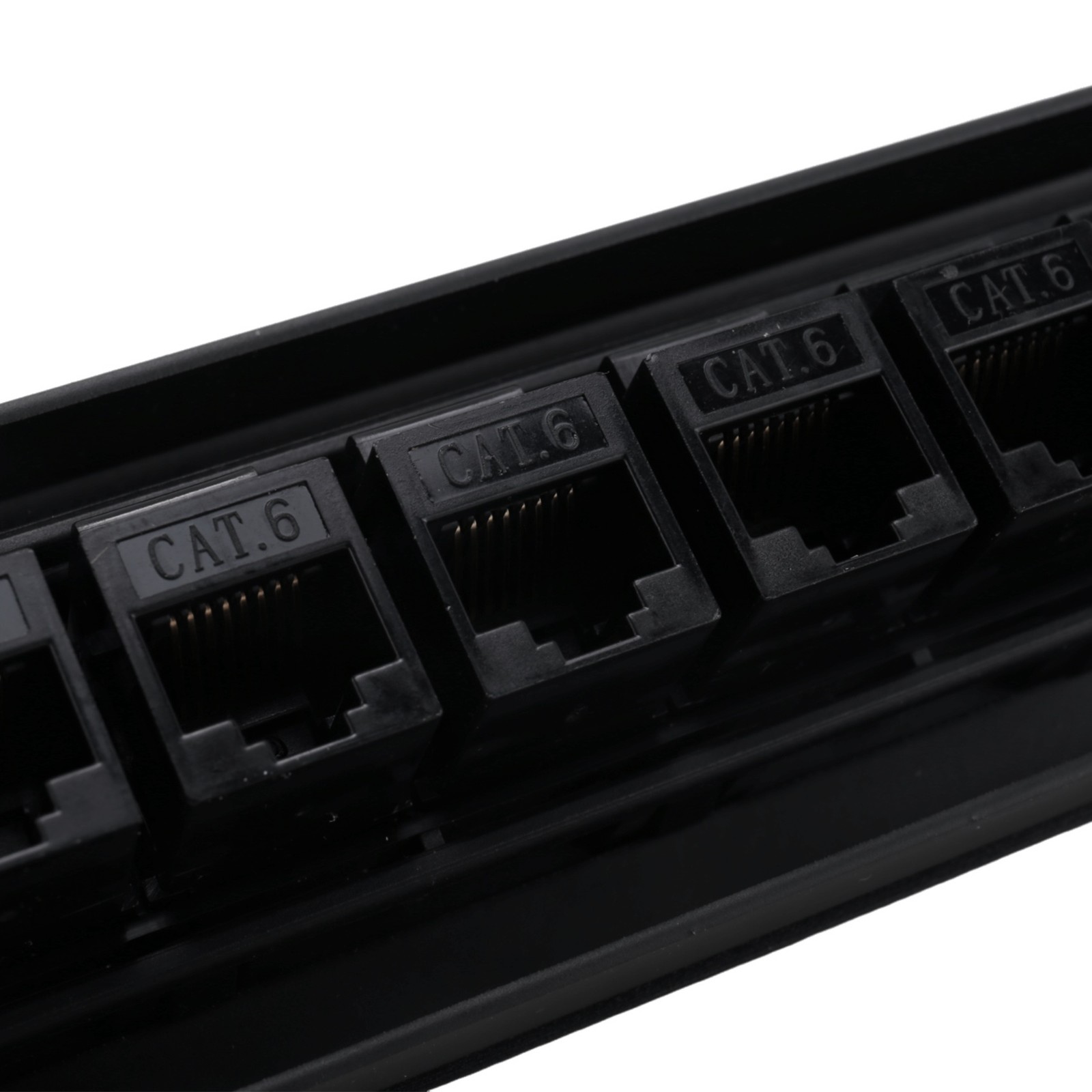 8 Port Straight-Through CAT6 Patch Panel RJ45 Cable Adapter Jack Ethernet2282