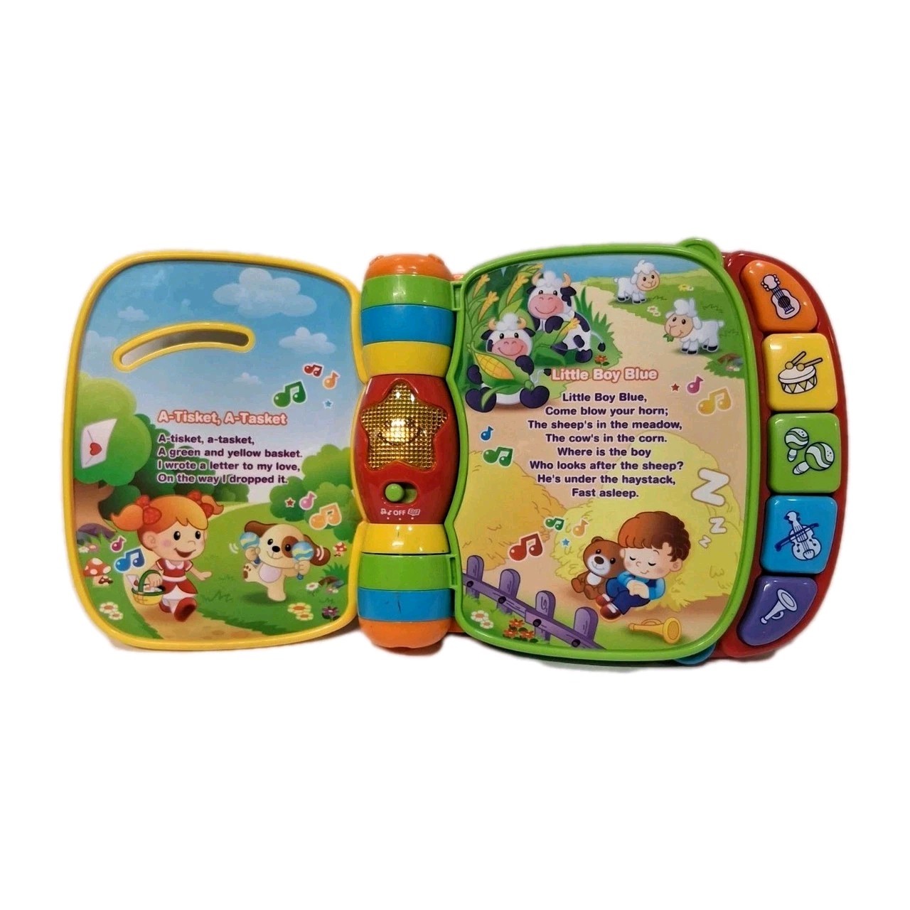 Vtech Musical Rhymes & Discover Book- Batteries Included