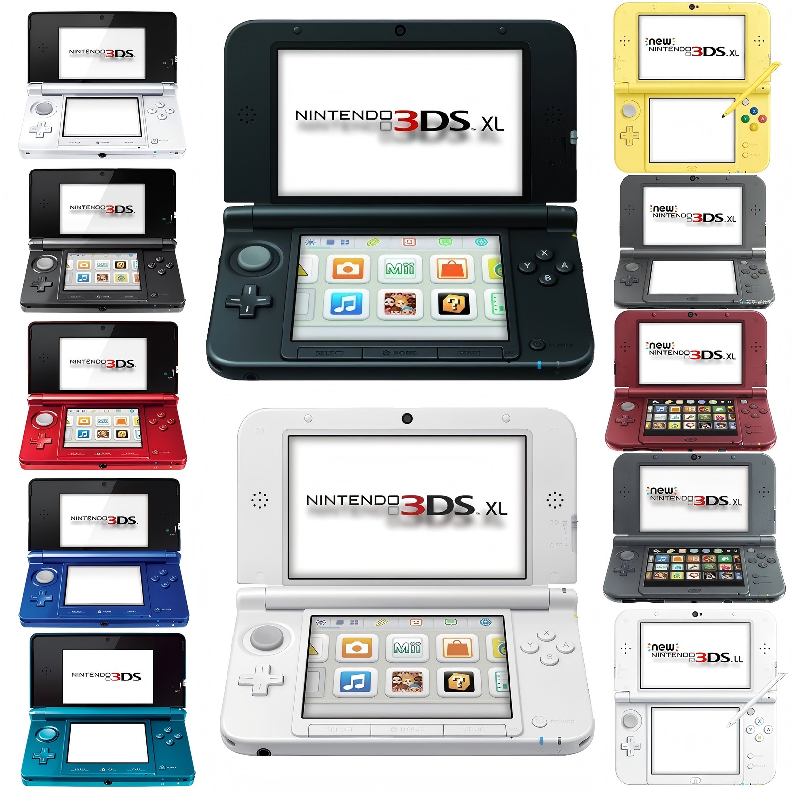 Nintendo 3DS /3DS XL LL / NEW 3DS XL LL Charger 32GB SD Card Region Free Console