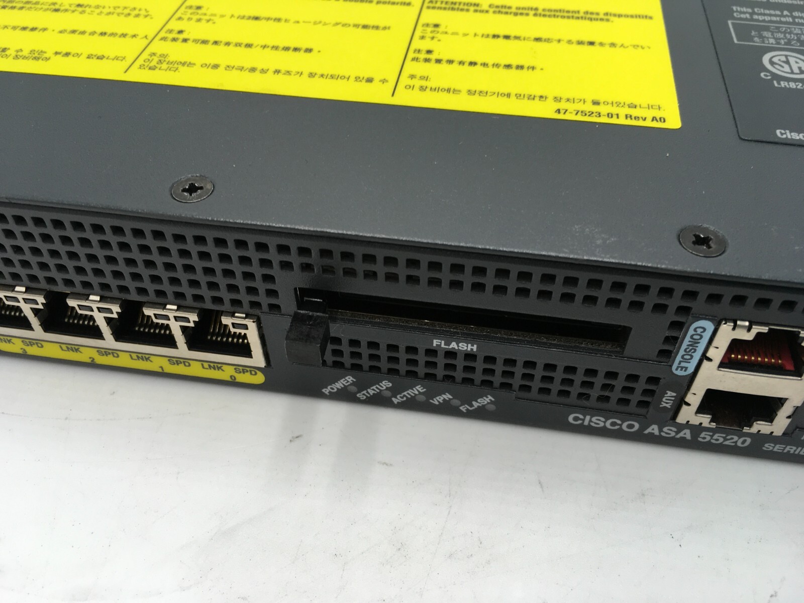 Cisco ASA5520-BUN-K9 VPN Plus License 150 VLAN Failover VPN AnyConnect UC Proxy
