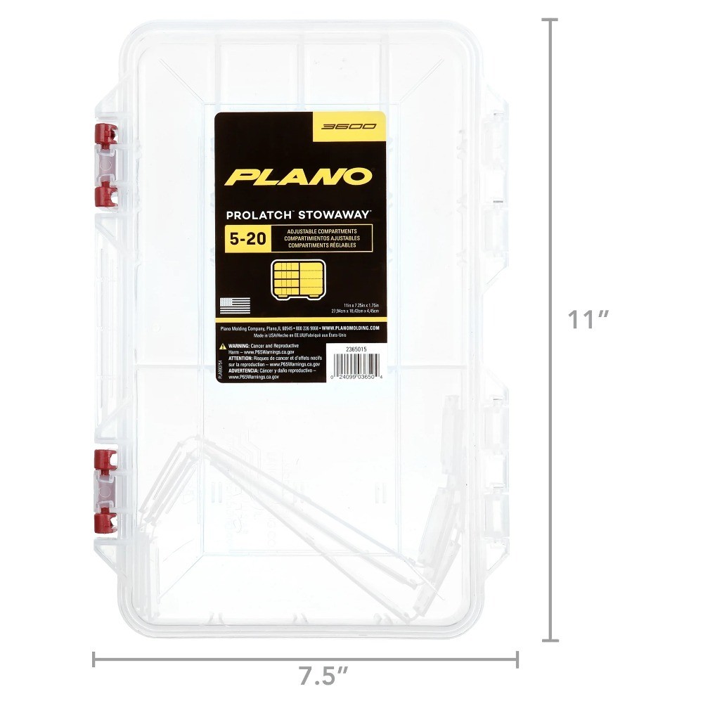Medium Pro-Latch Organizer, 2-Pack Stackable Storage Box with Secure Locking Lid