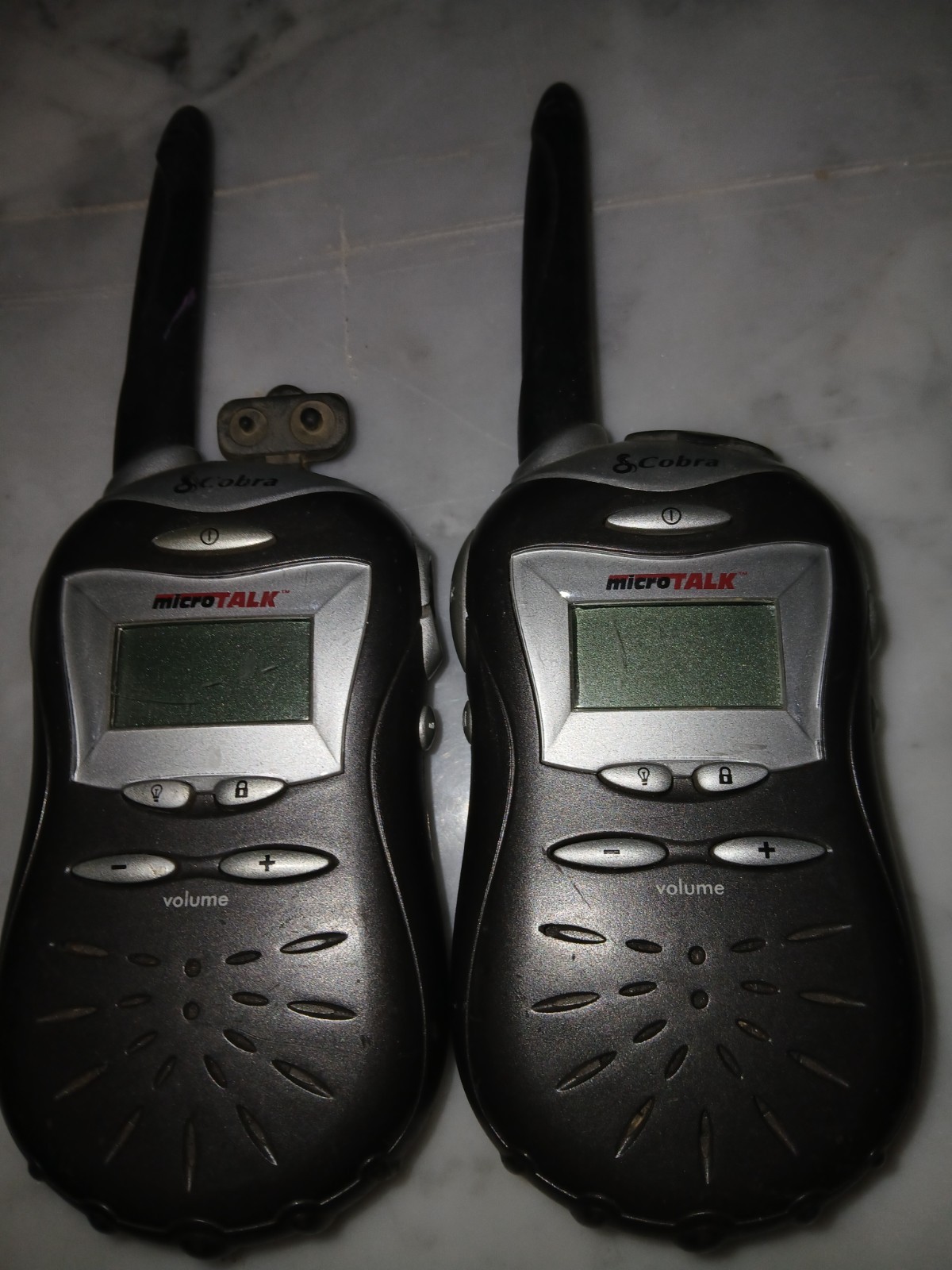 Pair of 2 Cobra microTALK Model# FRS 220 Two Way Radio