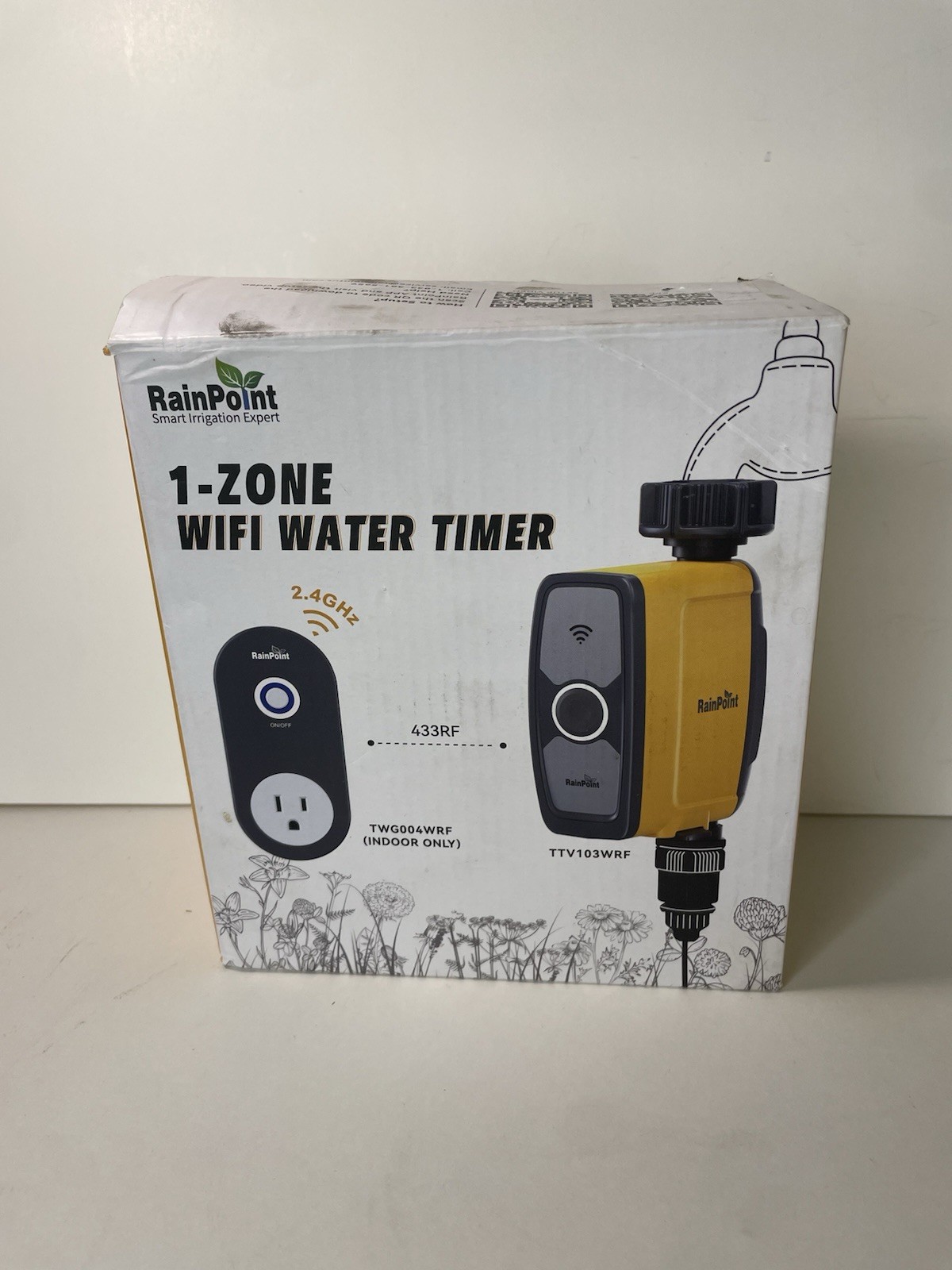 Rainpoint 1- zone Wifi Irrigation water Timer App Control Weather Sense Watering