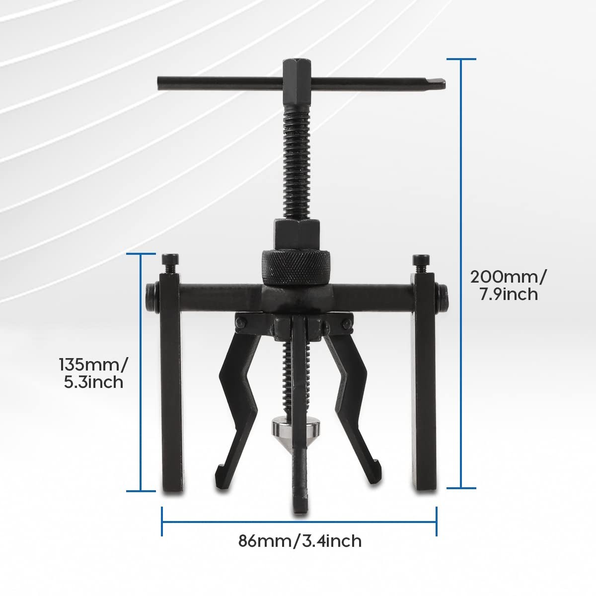 CMTOOL Bearing Puller Tool 3 Jaw Pilot Removal Kit, Blind Small