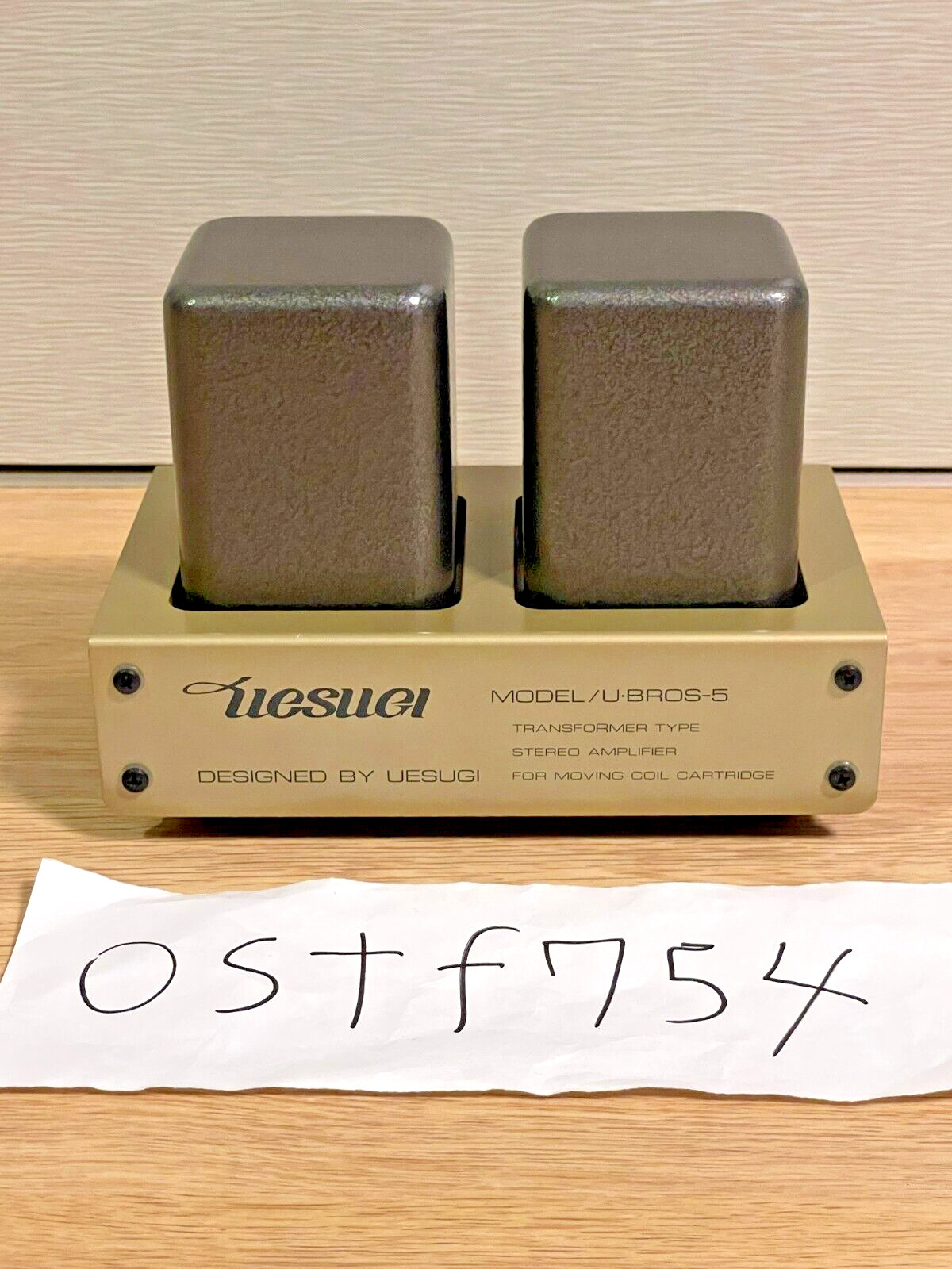 Uesugi U BROS 5 Type H Step Up Transformer Stereo Amplifier For MC Cartridge