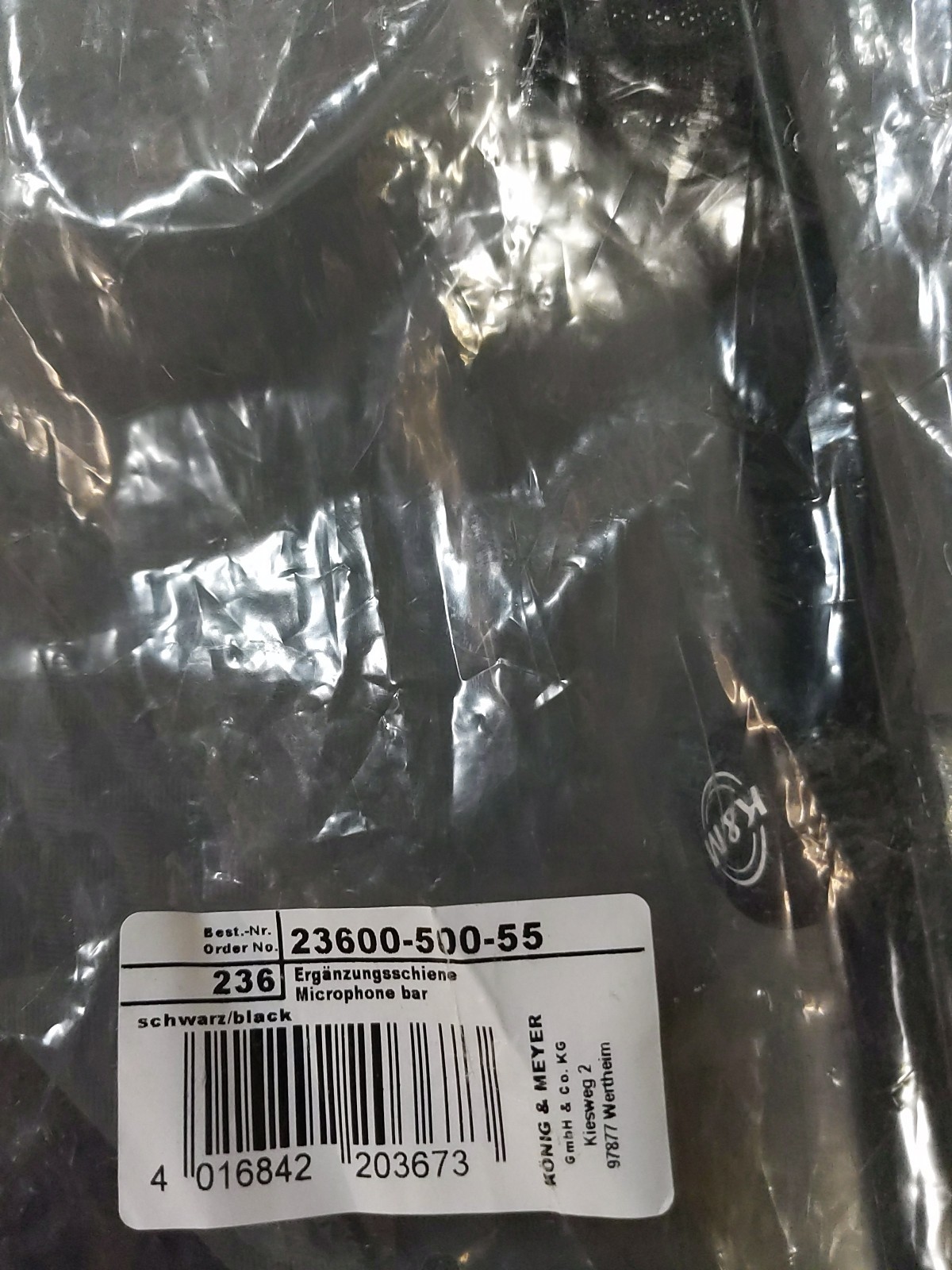 K&M König & Meyer 23510-500-55 Microphone Bar Adjustable Microphone Positioning