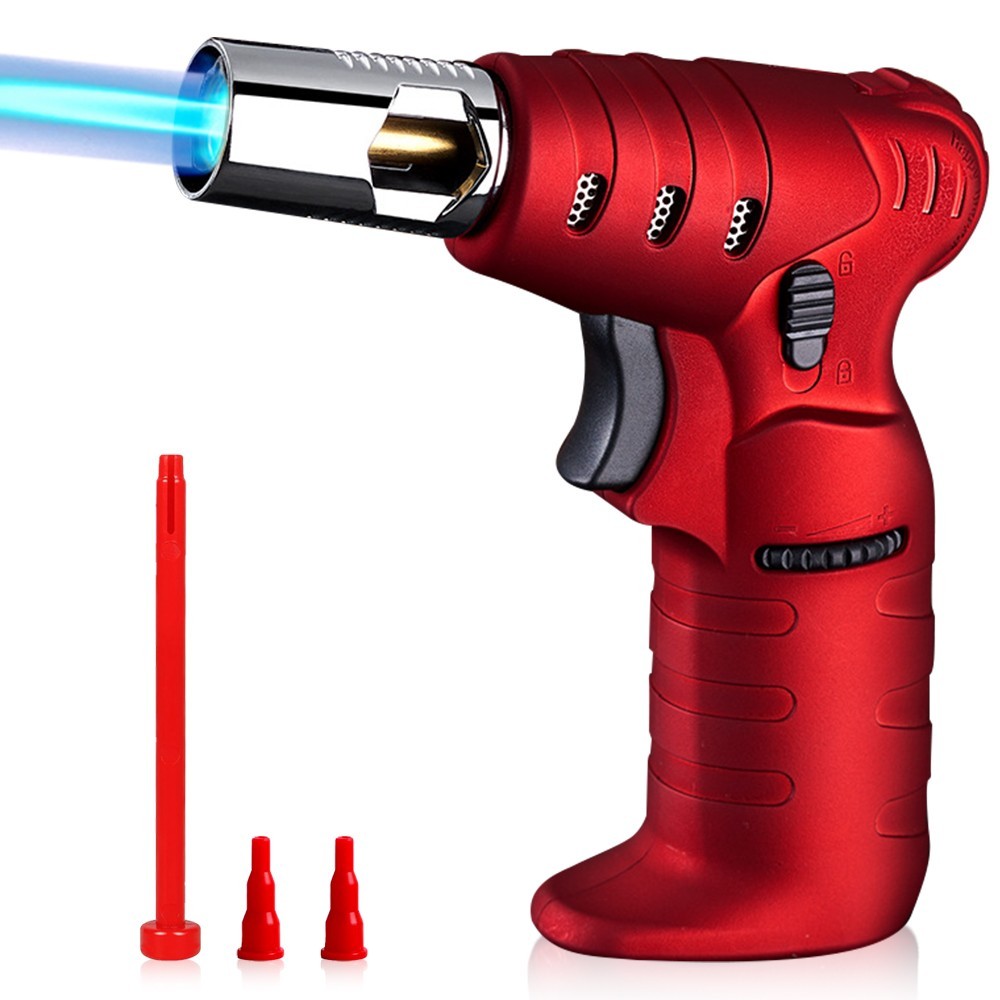 Yaesina Huge-flame Butane Torch Lighter with Safety Flame Lock (Without Gas)