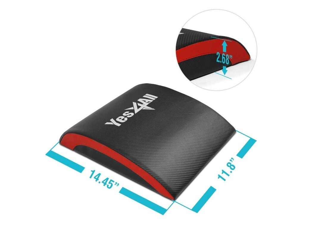Yes4All Ab Exercise Mat G8Z2 Red Sit Up Pad, Abdominal & Core Trainer Mat, New