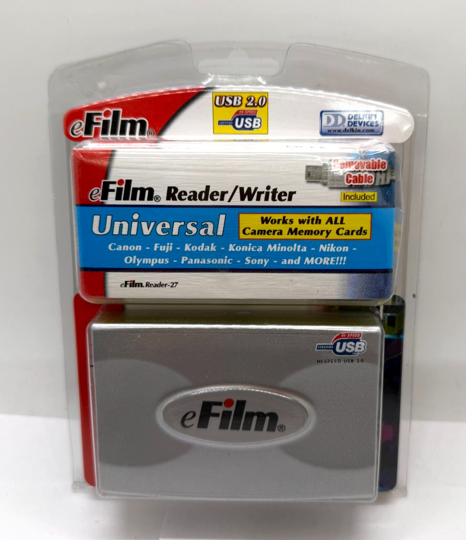 VTG eFilm Universal Reader Writer USB 2.0 Card Reader Delkin Devices Reader 2004